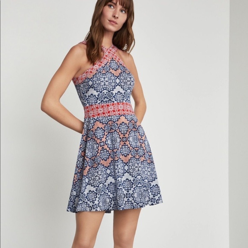 BCBG MaxAzria Nadia Blossoms Print Dress